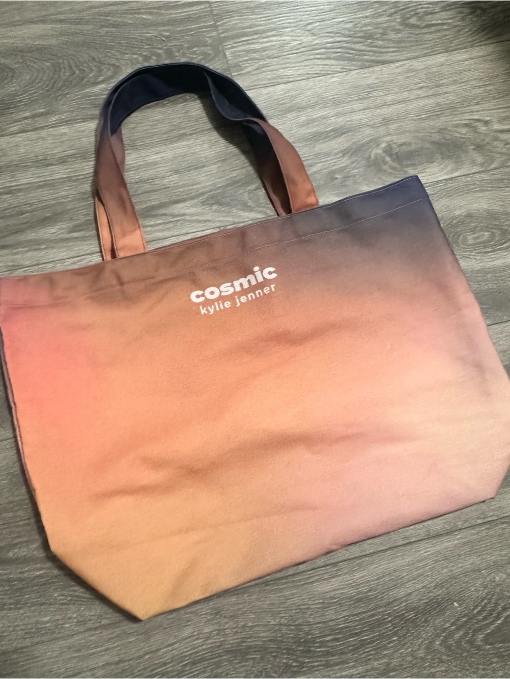 Cosmic Ombre Canvas Tote Bag